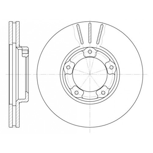 Δισκόπλακες TOYOTA HIACE 1983 - 1989 ( H50/60 ) WOKING D6405.10 Δισκόπλακες TOYOTA HIACE 1983 - 1989 ( H50/60 ) WOKING D6405.10