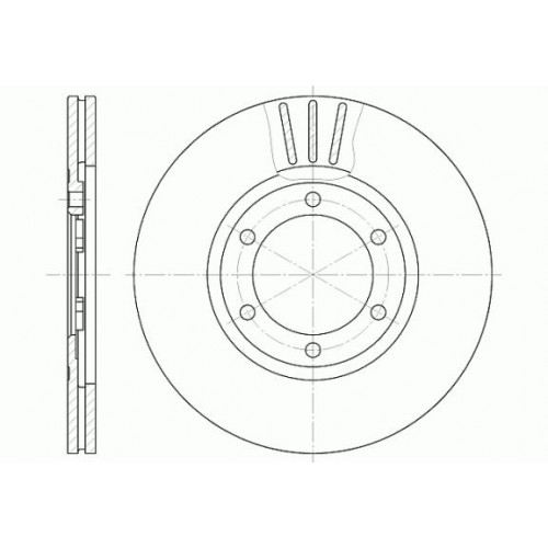 Δισκόπλακες MAZDA E2000 BONGO 1988 - 1992 ( SR1 ) WOKING D6413.10