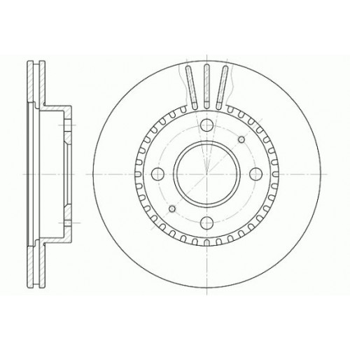 Δισκόπλακες NISSAN ALMERA 1995 - 1998 ( N15 ) WOKING D6423.10