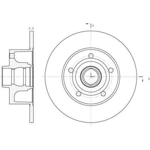 Δισκόπλακες AUDI A4 1995 - 1998 ( 8D ) WOKING D6431.00