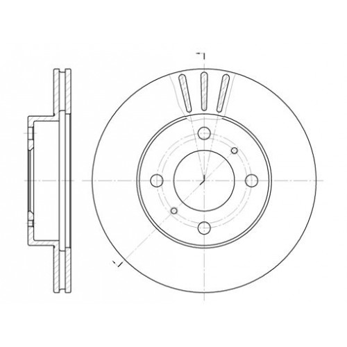 Δισκόπλακες MITSUBISHI LANCER 1992 - 1995 ( CB ) WOKING D6557.10