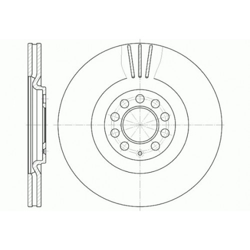 Δισκόπλακες VW NEW BEETLE 2005 - 2011 ( 9C1 ) WOKING D6597.10