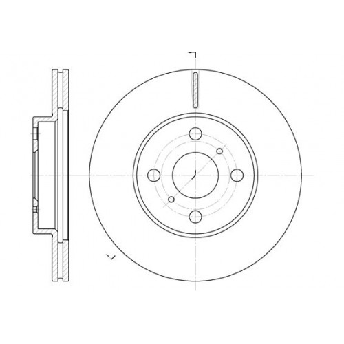 Δισκόπλακες TOYOTA YARIS 2003 - 2006 ( XP10 ) WOKING D6635.10