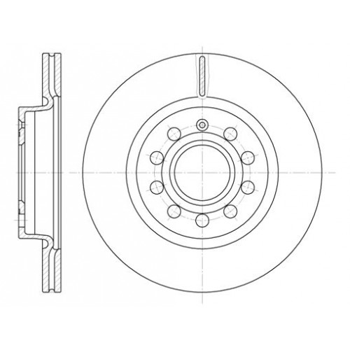 Δισκόπλακες VW GOLF 2004 - 2008 ( Mk5 ) WOKING D6647.10