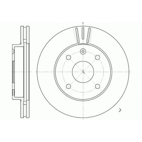 Δισκόπλακες CHEVROLET-DAEWOO NUBIRA 2003 - 2005 ( J200 ) WOKING D6656.10 Δισκόπλακες CHEVROLET-DAEWOO NUBIRA 2003 - 2005 ( J200 ) WOKING D6656.10