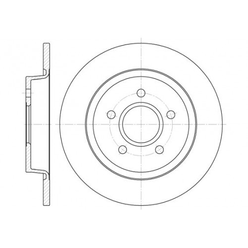 Δισκόπλακες FORD FOCUS 2004 - 2008 (MK2A) WOKING D6712.00 Δισκόπλακες FORD FOCUS 2004 - 2008 (MK2A) WOKING D6712.00