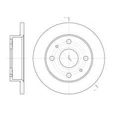 Δισκόπλακες HONDA CIVIC 1990 -1992 ( EC / D / E / F ) WOKING D6830.00
