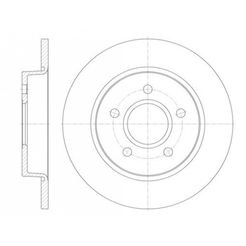 Δισκόπλακες FORD FOCUS 2004 - 2008 (MK2A) WOKING D6846.00 Δισκόπλακες FORD FOCUS 2004 - 2008 (MK2A) WOKING D6846.00
