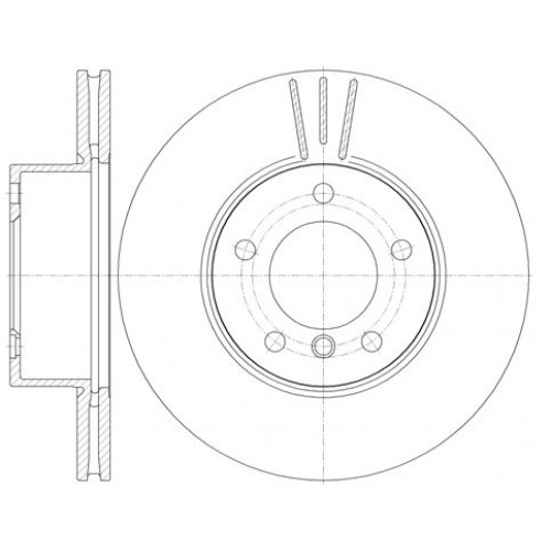 Δισκόπλακες BMW Z4 2009 - 2012 ( E89 ) WOKING D6974.10