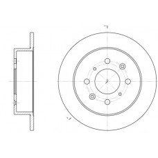 Δισκόπλακες HONDA CIVIC 1990 -1992 ( EC / D / E / F ) WOKING D6521.00