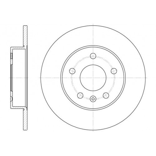 Δισκόπλακες OPEL CORSA 2000 - 2004 ( C ) WOKING D6578.00