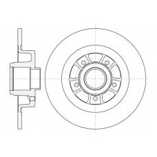 Δισκόπλακες RENAULT SCENIC 2003 - 2008 ( JM ) WOKING D6613.00