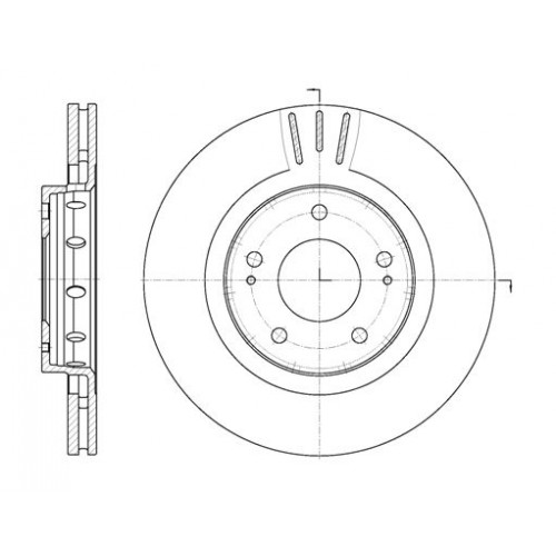 Δισκόπλακες MITSUBISHI OUTLANDER 2003 - 2007 ( CU ) WOKING D6896.10 Δισκόπλακες MITSUBISHI OUTLANDER 2003 - 2007 ( CU ) WOKING D6896.10