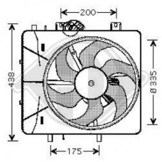 Βεντιλατέρ Νερού CITROEN C2 2008 - 2010 ( JM ) 014006440