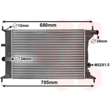 Ψυγείο Νερού OPEL VECTRA 1999 - 2002 ( B ) 015106300