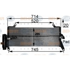 Ψυγείο A/C (Εξωτερικό) LANCIA Y 2001 - 2003 ( 840A ) 016606400