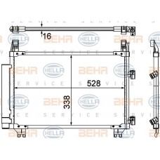 Ψυγείο A/C (Εξωτερικό) TOYOTA YARIS 2006 - 2009 ( KL9 ) 025206410