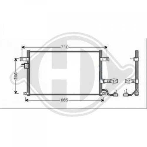 Ψυγείο A/C (Εξωτερικό) CHEVROLET-DAEWOO LACETTI 2004 - 2005 ( J200 ) 032206400
