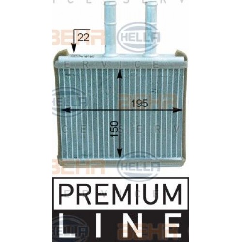 Ψυγείο Καλοριφέρ CHEVROLET-DAEWOO AVEO 2008 - 2011 ( T250 ) 032506500