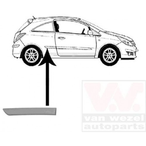 Φάσα Φτερού OPEL CORSA 2006 - 2011 ( D ) Πίσω Δεξιά 032806531