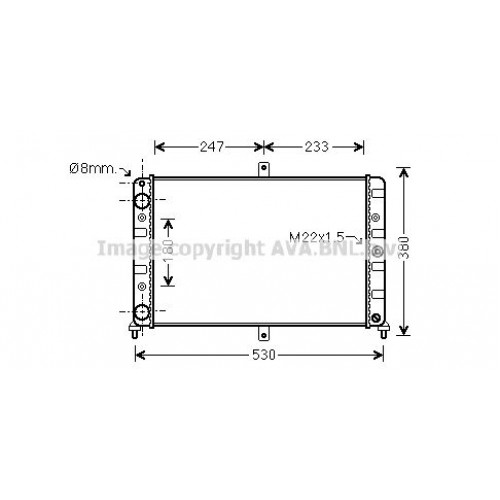 Ψυγείο Νερού LADA SAMARA 1988 - 1996 ( 2108 ) ( 2109 ) 033206300