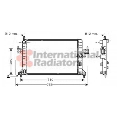 Ψυγείο Νερού OPEL CORSA 2000 - 2004 ( C ) VALEO 034206345