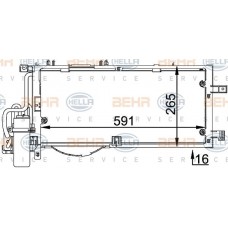 Ψυγείο A/C (Εξωτερικό) OPEL CORSA 2000 - 2004 ( C ) 034206425