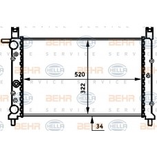 Ψυγείο Νερού FIAT FIORINO 1991 - 1993 ( 146 ) 036006330