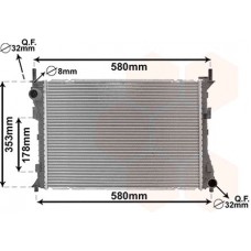 Ψυγείο Νερού FORD FIESTA 2002 - 2005 ( Mk5a ) 036206320