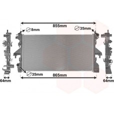 ΨΥΓΕΙΟ ΝΕΡΟΥ 2.3 JTD +A/C ΠΕΤΡΕΛΑΙΟ ΜΗΧΑΝΙΚΟ (780x390) (KIN F1AE3481G) CITROEN JUMPER 2014 - 036906320