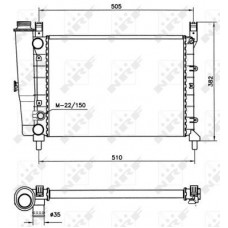 Ψυγείο Νερού FIAT UNO 1983 - 1989 ( 146 ) 037206310