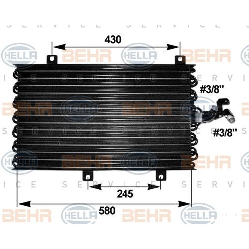Ψυγείο A/C (Εξωτερικό) FIAT TEMPRA 1990 - 1997 ( 159 ) 037706410 Ψυγείο A/C (Εξωτερικό) FIAT TEMPRA 1990 - 1997 ( 159 ) 037706410