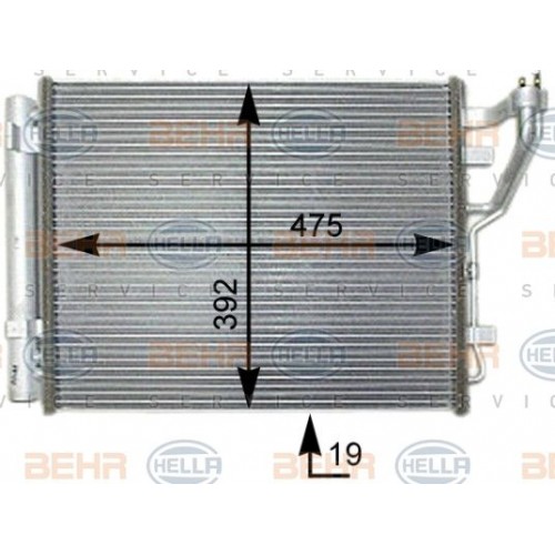 Ψυγείο A/C (Εξωτερικό) KIA CEED 2007 - 2009 (ED) 039006410 Ψυγείο A/C (Εξωτερικό) KIA CEED 2007 - 2009 (ED) 039006410