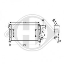 Ψυγείο Νερού FIAT PANDA 2003 - 2009 ( 169 ) 040006310