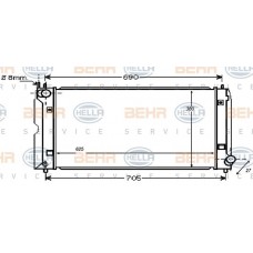 Ψυγείο Νερού TOYOTA COROLLA 2002 - 2004 ( E120 ) 044006320