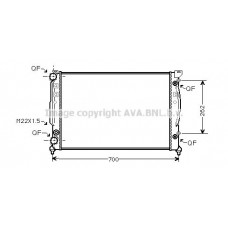 Ψυγείο Νερού SKODA SUPERB 2001 - 2008 ( 3U4 ) VALEO 044506375