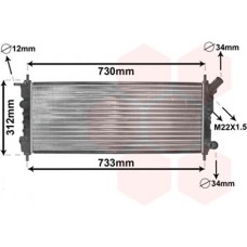 Ψυγείο Νερού OPEL CORSA 1993 - 2000 ( B ) BEHR 047906375