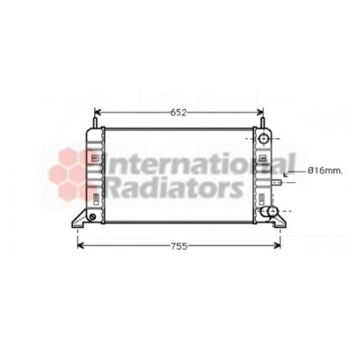 Ψυγείο Νερού FORD ESCORT 1986 - 1990 MK4 053406310
