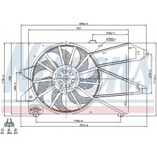 Βεντιλατέρ Νερού FORD MONDEO 1993 - 1996 ( Mk1 ) 055306440