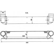 Ψυγείο Intercooler BMW 5 Series 1996 - 2000 ( E39 ) 058206210