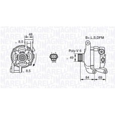 Δυναμό/Εναλλάκτης FORD FOCUS 2004 - 2008 (MK2A) MAGNETI MARELLI 063377417010