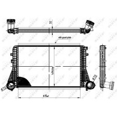 Ψυγείο Intercooler VW JETTA 2005 - 2011 ( 1K2 ) 065306200