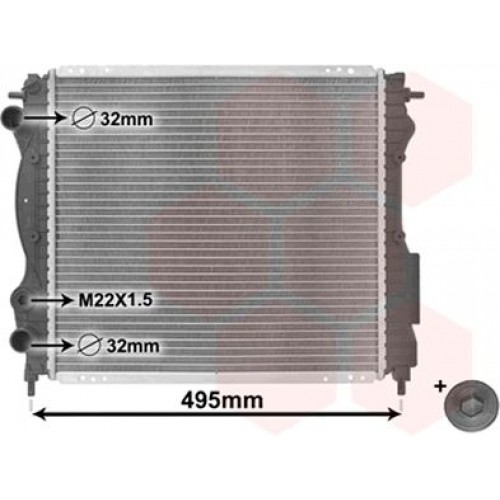 Ψυγείο Νερού RENAULT EXPRESS 1992 - 1994 VALEO 073406325