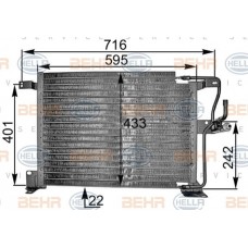 Ψυγείο A/C (Εξωτερικό) JEEP GRAND CHEROKEE 1993 - 1998 ( Z, ZJ ) 077006400