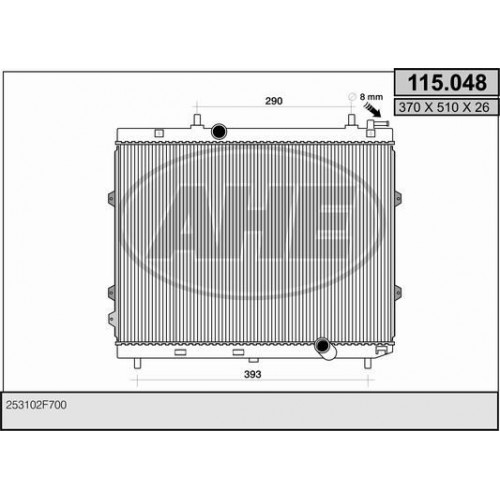 Ψυγείο Νερού KIA CERATO 2004 - 2007 ( LD ) 097006320 Ψυγείο Νερού KIA CERATO 2004 - 2007 ( LD ) 097006320