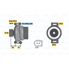 Δυναμό/Εναλλάκτης BMW Z4 2003 - 2005 ( E85 ) BOSCH 0 986 046 130