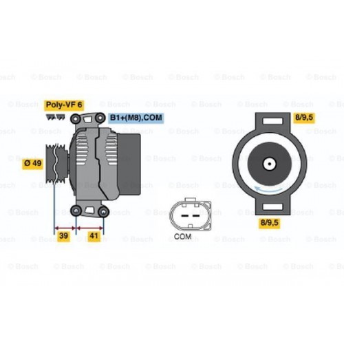 Δυναμό/Εναλλάκτης BMW Z4 2003 - 2005 ( E85 ) BOSCH 0 986 046 130