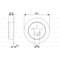 Δισκόπλακες TOYOTA RAV-4 2000 - 2003 ( XA20 ) BOSCH 0 986 479 338