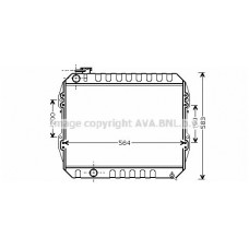 Ψυγείο Νερού TOYOTA HILUX 1989 - 1997 ( YN85-110 ) 098906320