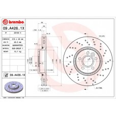Δισκόπλακες FORD GALAXY 2006 - 2011 ( Mk2 )( WA6 ) BREMBO 09.A426.1X